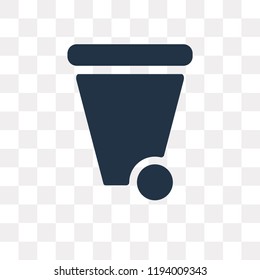 Garbage vector icon isolated on transparent background, Garbage transparency concept can be used web and mobile