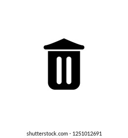 garbage vector icon. garbage sign on white background. garbage icon for web and app