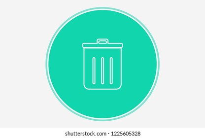 Garbage vector icon sign symbol
