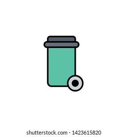 Garbage vector icon sign symbol