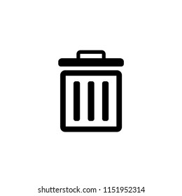 Garbage vector icon , trash bin, delete symbol