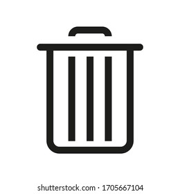 Garbage vector icon. Waste icon. Recycle icon the symbol for the computer and mobile phone numbers, web site, laptop. Garbage Illustration EPS 10