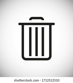 Garbage vector icon. Waste icon. Recycle icon the symbol for the computer and mobile phone numbers, web site, laptop. Garbage Illustration EPS 10
