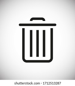 Icono de vector de basura. Icono de residuos. Icono de reciclaje el símbolo para el ordenador y los números de teléfono móvil, sitio web, laptop. Ilustración de basura EPS 10