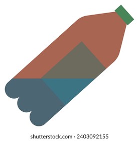 Ilustración vectorial de basura. Las estrategias de reducción de los desechos son cruciales para hacer frente a la crisis ambiental Las opciones ecológicas contribuyen a un medio ambiente más limpio y a la reducción de la basura
