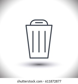 Garbage  vector line icon