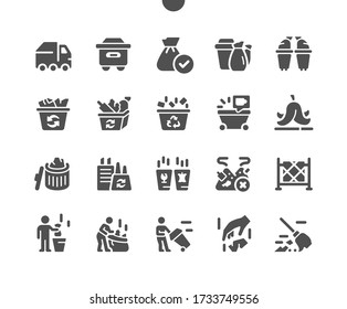 Garbage Well-crafted Pixel Perfect Vector Solid Icons 30 2x Grid for Web Graphics and Apps. Simple Minimal Pictogram