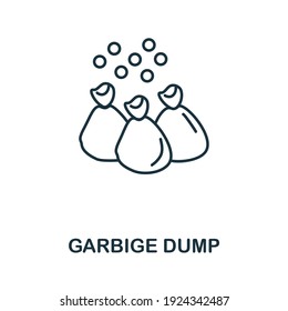 Garbige Dump icon. Simple illustration from recycling collection. Creative Garbige Dump icon for web design, templates, infographics and more