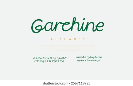 Garchine handwrite font Calligraphy Logotype Script Brush Font Type Font lettering handwritten