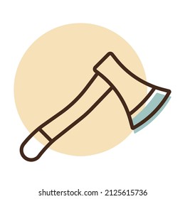 Gartenax einzeln Vektorsymbol. Graph Symbol für Landwirtschaft, Garten und Pflanzen Website und Design, Logo, App, UI