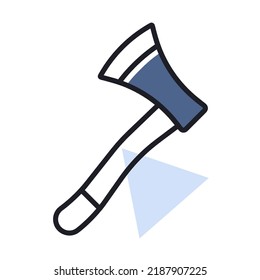 Gartenax einzeln Vektorsymbol. Graph Symbol für Landwirtschaft, Garten und Pflanzen Website und Design, Logo, App, UI