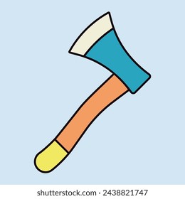 Garden ax isolated vector icon. Graph symbol for agriculture, garden and plants web site and apps design, logo, app, UI