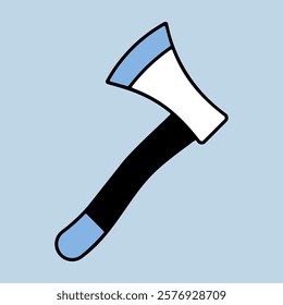 Garden ax isolated vector icon. Graph symbol for agriculture, garden and plants web site and apps design, logo, app, UI