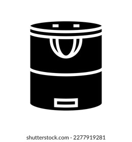 garden bag garden tool glyph icon vector. garden bag garden tool sign. isolated symbol illustration