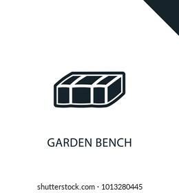 garden bench icon illustration isolated vector sign symbol