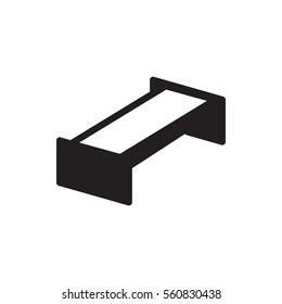 garden bench icon illustration isolated vector sign symbol
