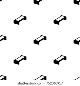 garden bench icon pattern isolated vector sign symbol