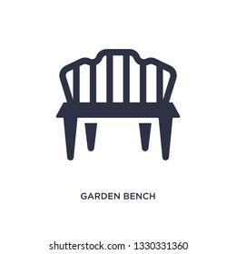 garden bench icon. Simple element illustration from agriculture farming and gardening concept. garden bench editable symbol design on white background. Can be use for web and mobile.