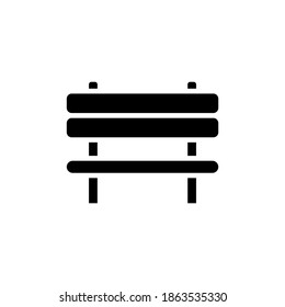 Garden Bench icon in vector. Logotype