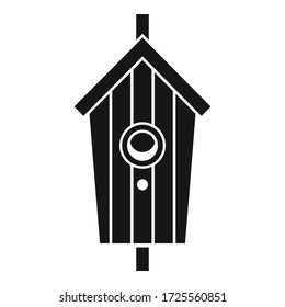 Garden bird house icon. Simple illustration of garden bird house vector icon for web design isolated on white background