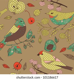 Garden Birds Deco Tile