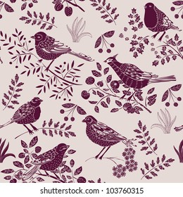 Garden Birds Deco Tile