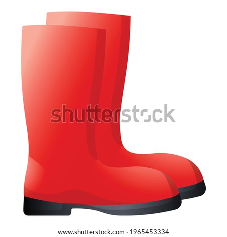Garden boots icon. Cartoon of Garden boots vector icon for web design isolated on white background