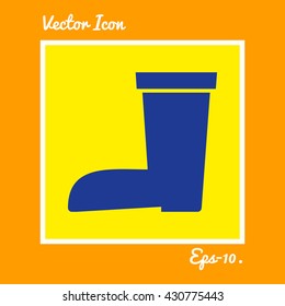 Garden boots Icon. Eps-10.