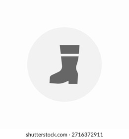vetor de sinal de ícone de botas de jardim