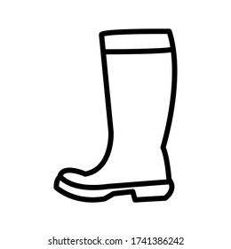 Garden boots icon vector design template