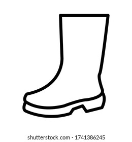 Symbol für Gartenstiefel-Vektordesign