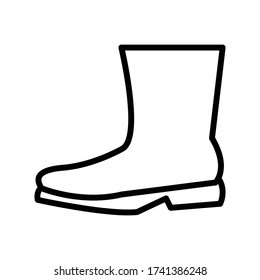 Garden boots icon vector design template