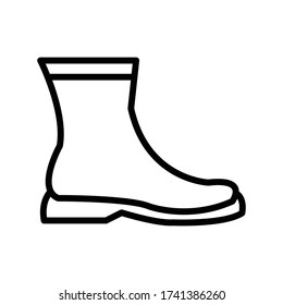 Garden boots icon vector design template