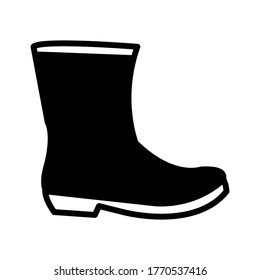 Garden boots icon vector design template