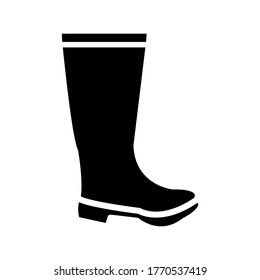 Garden boots icon vector design template