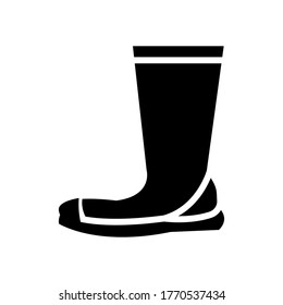 Garden boots icon vector design template
