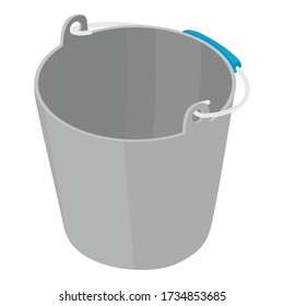 Garden bucket icon. Isometric of garden bucket vector icon for web design isolated on white background