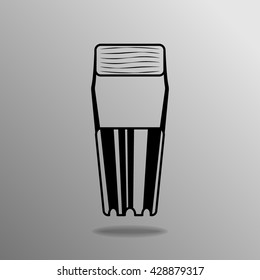 Garden Bulb Planter on the grey background