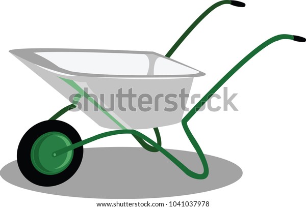 Garden Cart Vector Illustration Stock Vector Royalty Free Shutterstock