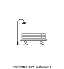 garden chair icon vector illustration symbol design