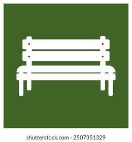 garden chair icon vector illustration symbol design