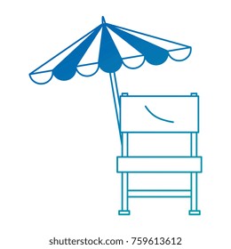 garden chair picnic with umbrella