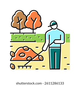 garden clearance color icon vector. garden clearance sign. isolated symbol illustration