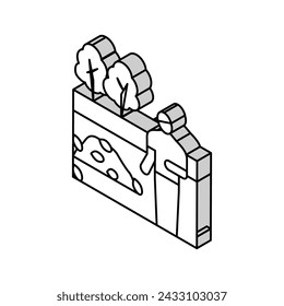garden clearance isometric icon vector. garden clearance sign. isolated symbol illustration