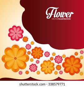 Garden concept about flowers design, vector illustration 10 eps graphic.