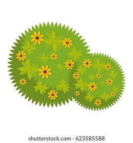 garden cute flowers icon