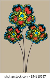 garden design over beige background vector illustration 
