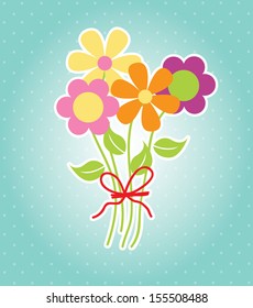 garden design over blue background vector illustration  