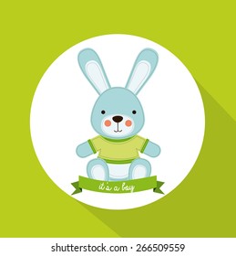 Garden design over green background, vector illustration