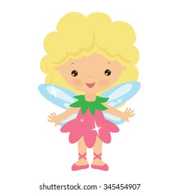 Garden Fairy Vector Illustration Stock Vector (Royalty Free) 345454907 ...